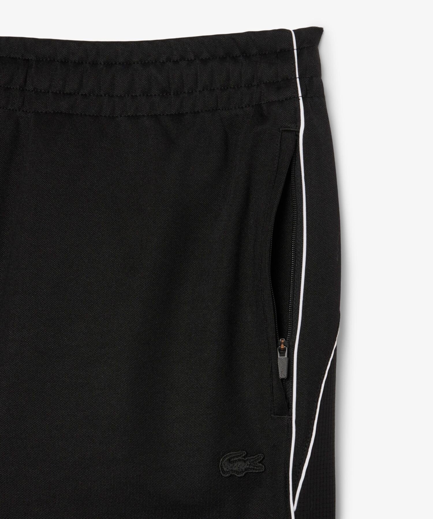 Спортивные брюки свободного кроя с боковой окантовкой LACOSTE, Black — фото 2