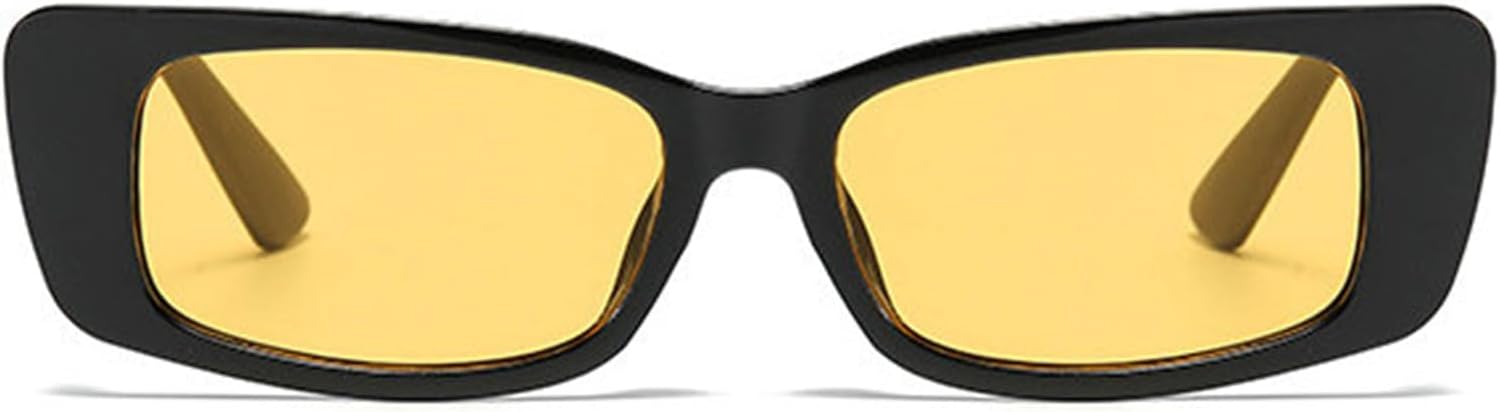 

Солнцезащитные очки Willochra Fashion Small Polygon Rectangle для женщин, в стиле ретро 90-х, узкие градиентные, с защитой от УФ-излучения UV400, для мужчин, сине-черные, C2