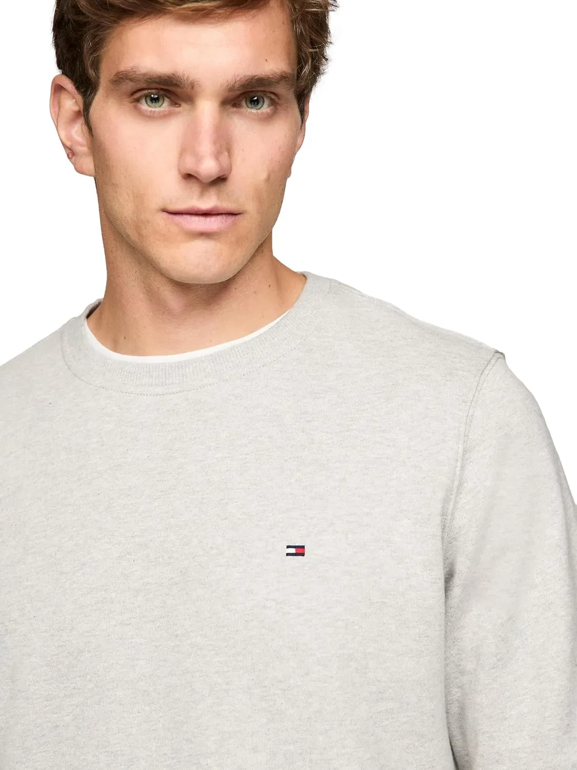 TOMMY HILFIGER мужской свитшот Crew Collection 2025, серый — фото 3