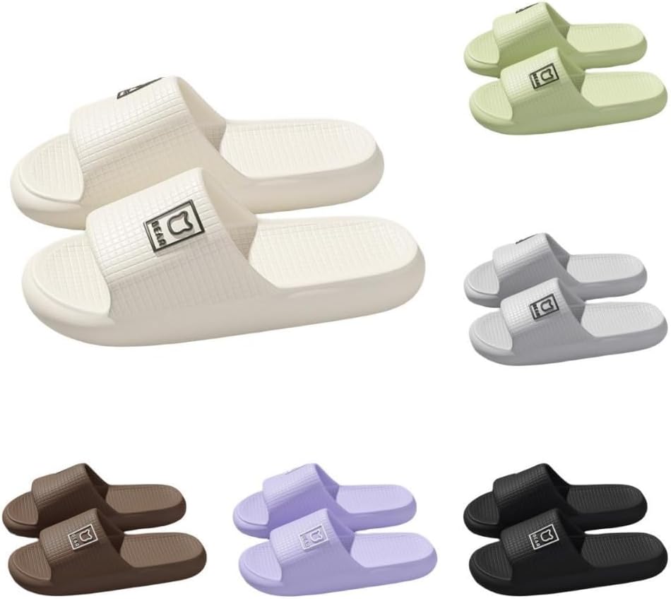 

Женские тапочки ALBIVA с милым медвежонком, летние, мягкая подошва, нескользящие сандалии для дома и улицы, кавайные подарки для женщин и мужчин, белый