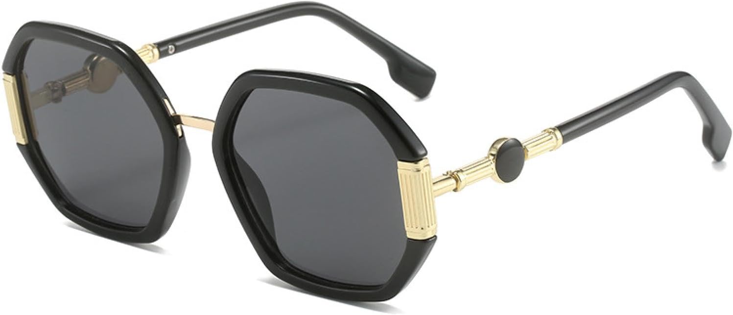 

Модные солнцезащитные очки большого размера с многоугольной оправой для женщин и мужчин, в стиле ретро, ​​с градиентным переходом цвета океана, для активного отдыха, вождения и защиты от УФ-излучения UV400 TVTBBVV, C2