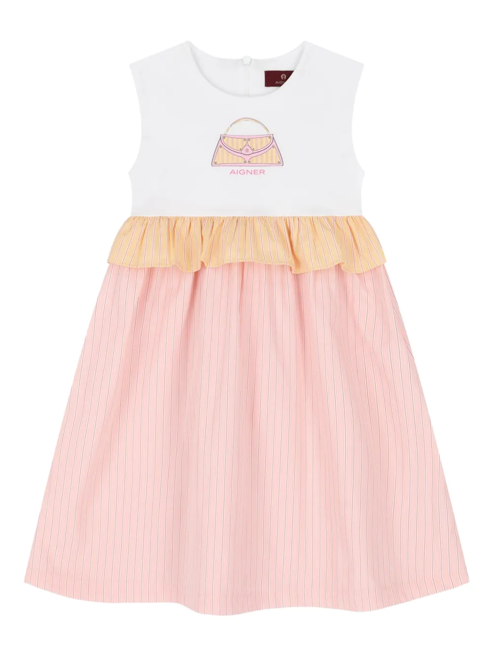 

Платье с логотипом Aigner Kids, белый