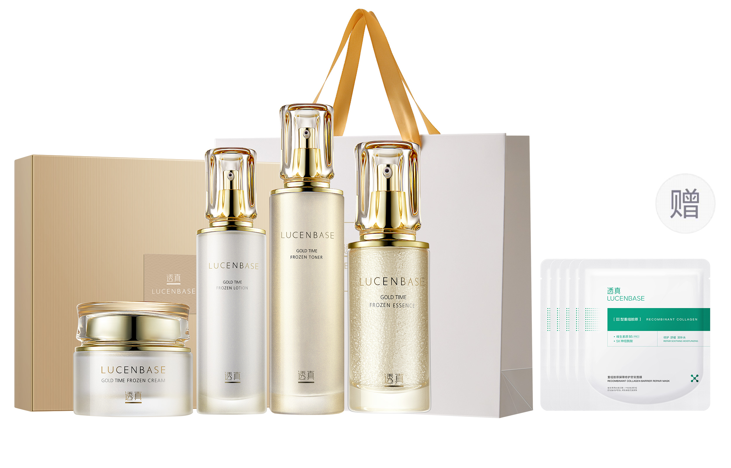 

Наборы для ухода за кожей women's LUCENBASE, set of 4 (water + + essence + cream)