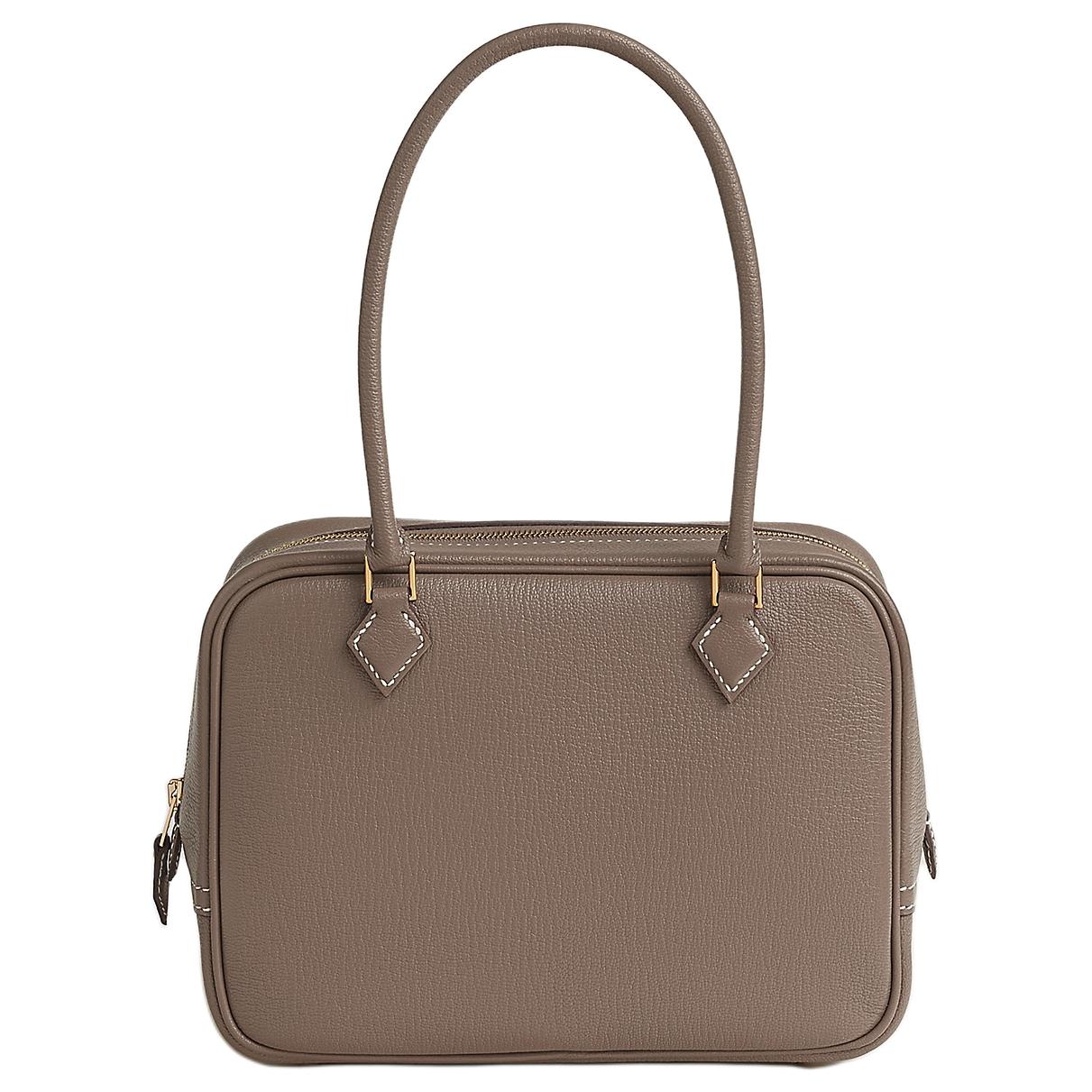 

HERMES Сумка-кошелек Plume Mysore из козьей кожи мини женская 18 etoupe слоновая кость