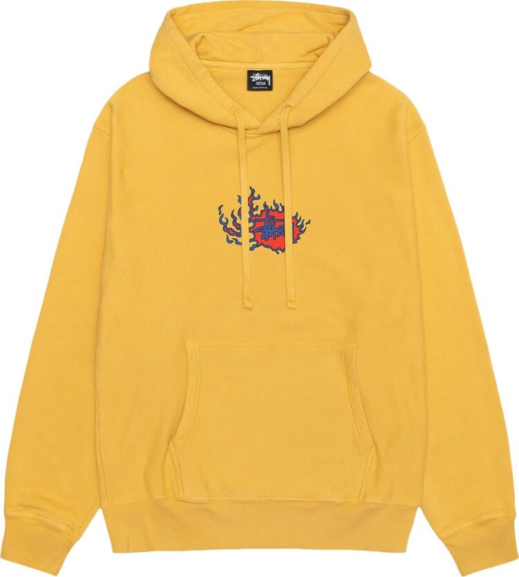 

Худи Stussy Pigment Dyed Mosaic Dragon 'Honey', желтый