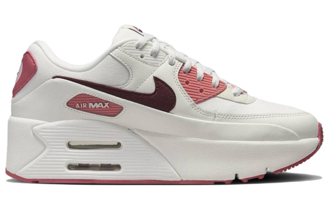 Nike Air Max 90 Lifestyle Обувь унисекс, White/Pink — фото 2