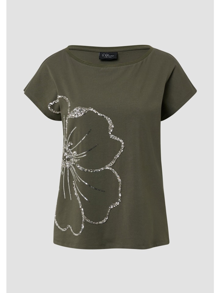 

Футболка 79D5_оливково-зеленого цвета s.Oliver, Зеленый, Футболка 79D5_оливково-зеленого цвета s.Oliver