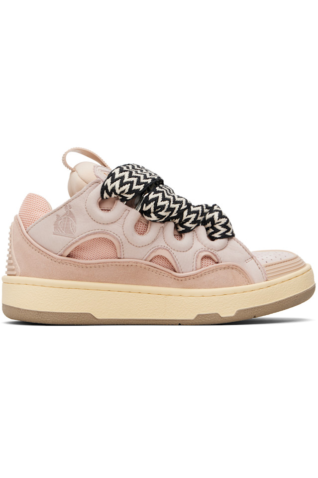 

Lanvin Розовые кожаные кроссовки для бега по городу