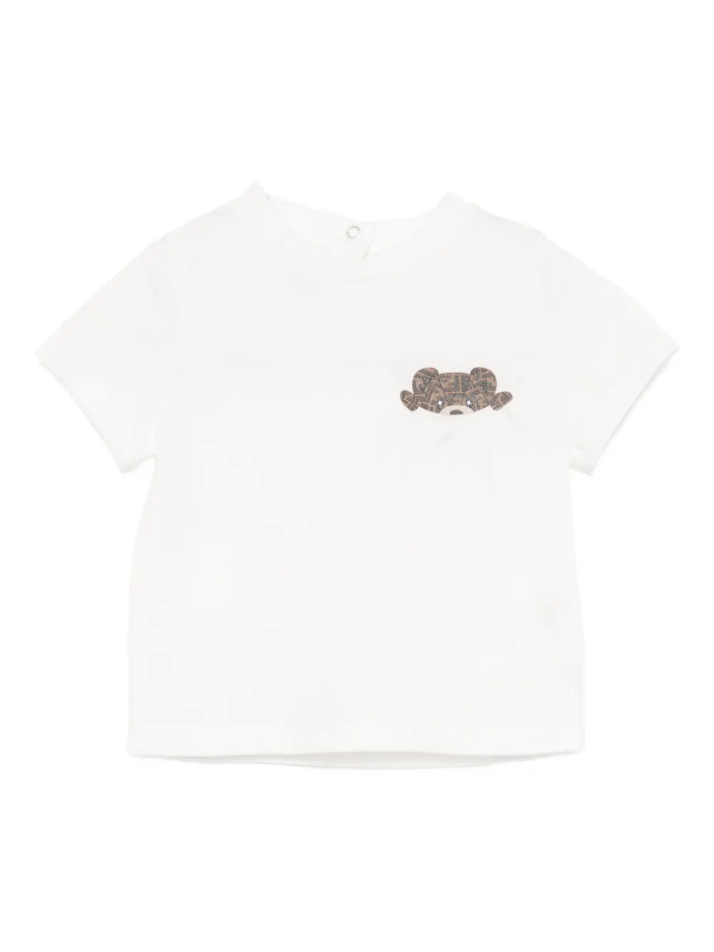

Футболка с короткими рукавами FENDI KIDS, белый