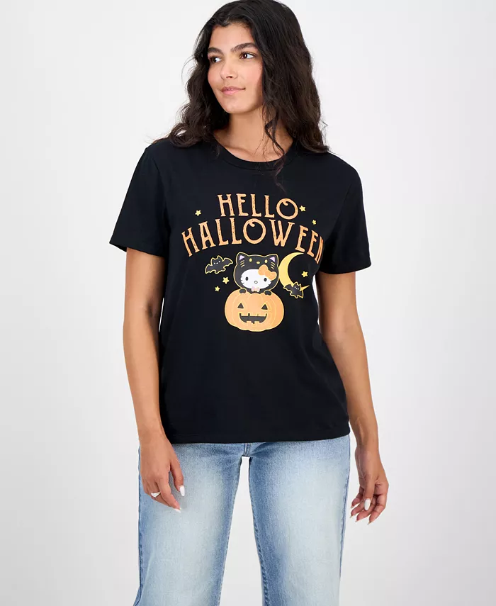 

Футболка Hello Kitty для юниоров на Хэллоуин Love Tribe, черный
