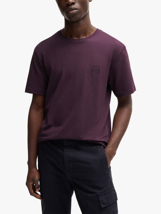 

Футболка с логотипом tales square HUGO BOSS, цвет Open Purple
