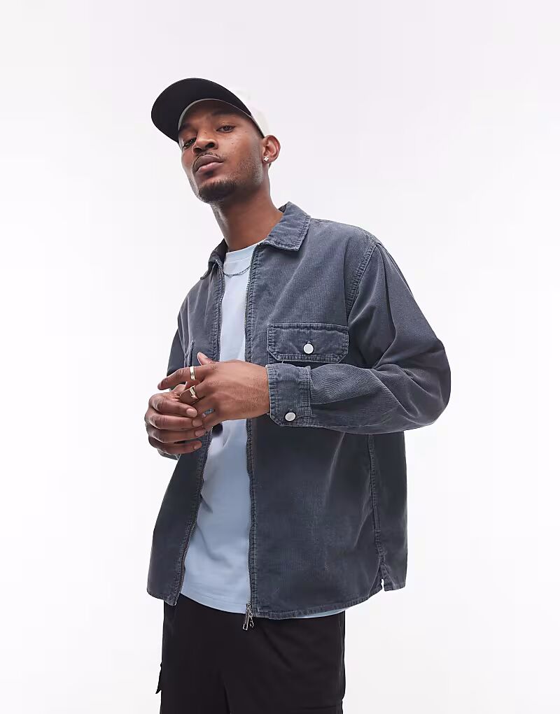 

Куртка-рубашка Carhartt WIP Reynold темно-синего цвета