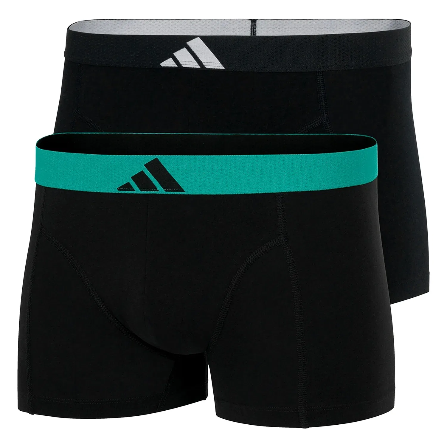 Боксеры из хлопка с эластаном, Adidas, черный