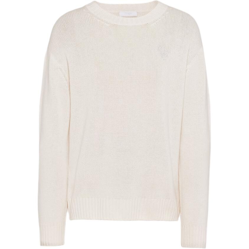 

Кашемировый свитер мужской белый Prada, белый