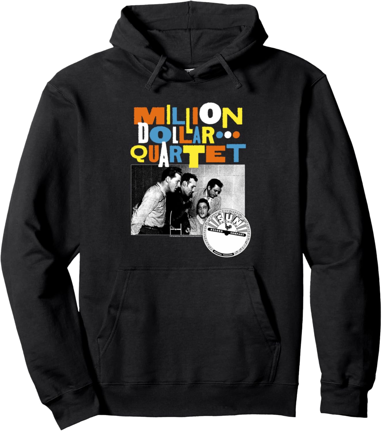 

Худи с разноцветным логотипом Million Dollar Quarteret, черно-белая фотография, черное Sun Records X Million Dollar Quartet