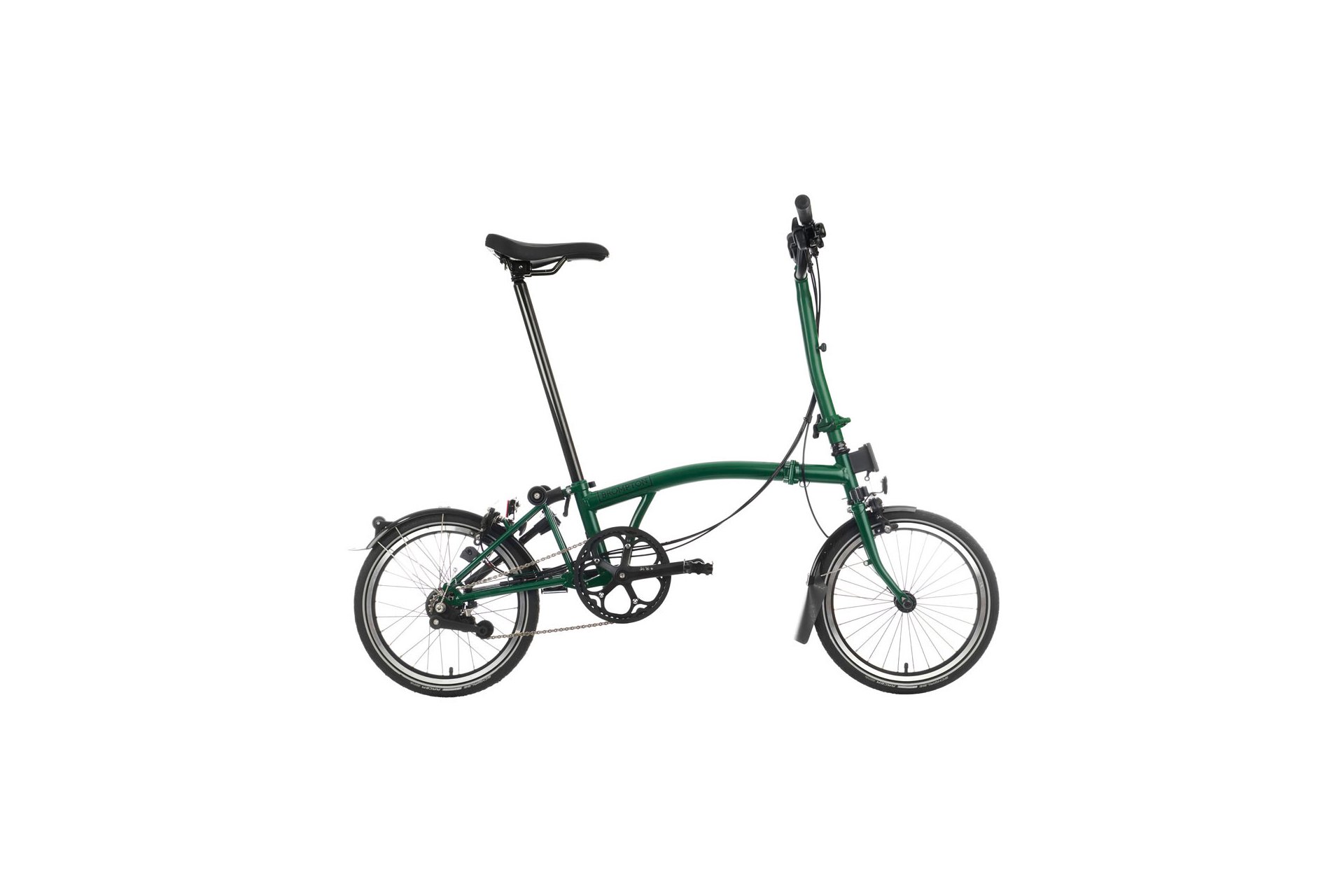 

Городской велосипед Brompton C line explore black edition - 16 дюймов - faltrahmen, grün | racing green, matt / racing green, matt