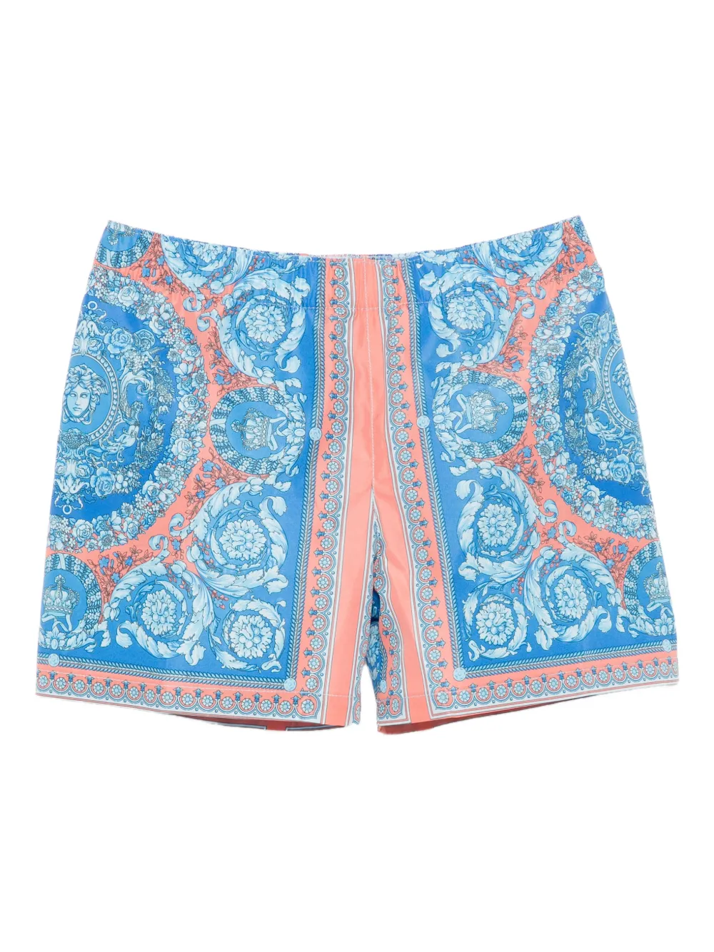 

Плавки-шорты с принтом по всей поверхности Versace Kids, синий