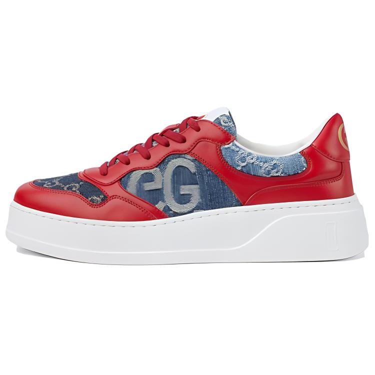 

GUCCI Кроссовки Gg «Красно-синий деним»
