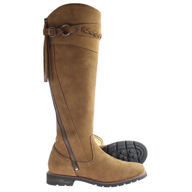 Женские сапоги Ariat высокие на молнии, коричневый — фото 4