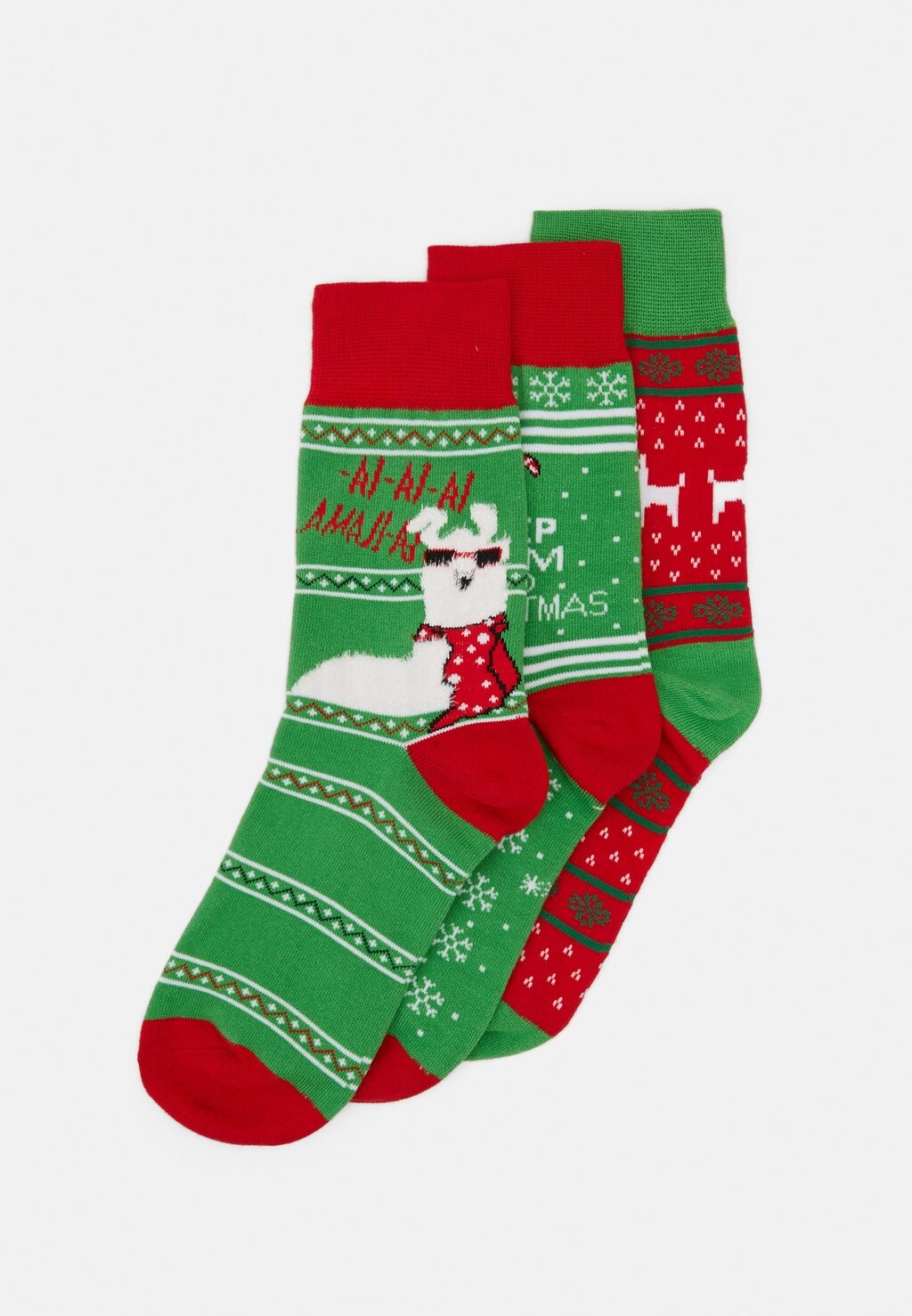 

Носки CHRISTMAS LAMA SOCKS 3 PACK Urban Classics, мультиколор