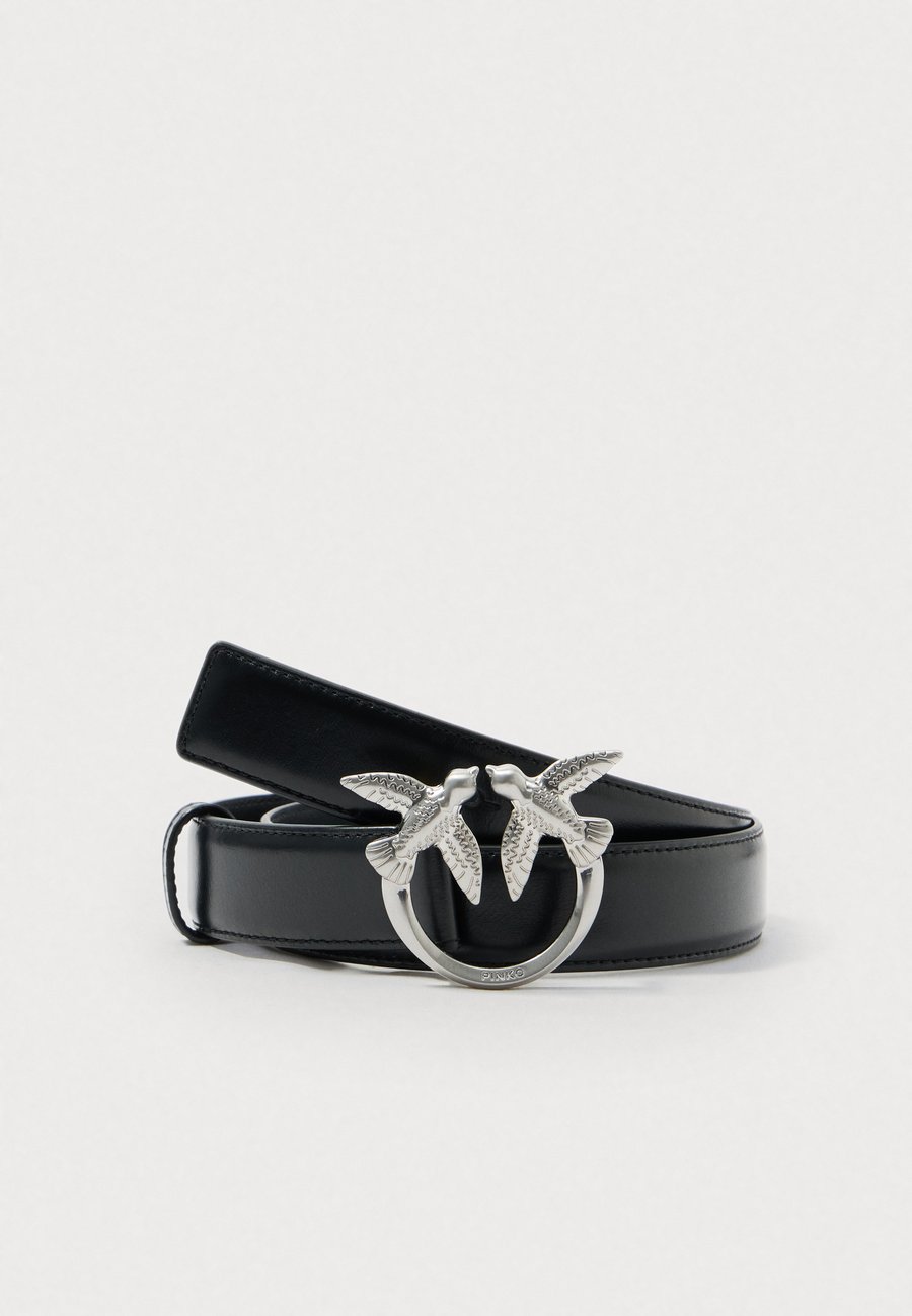 

Ремень Pinko LOVE BERRY BELT WRINKLE, Nero Limousine/Matt Silver-Coloured/Black