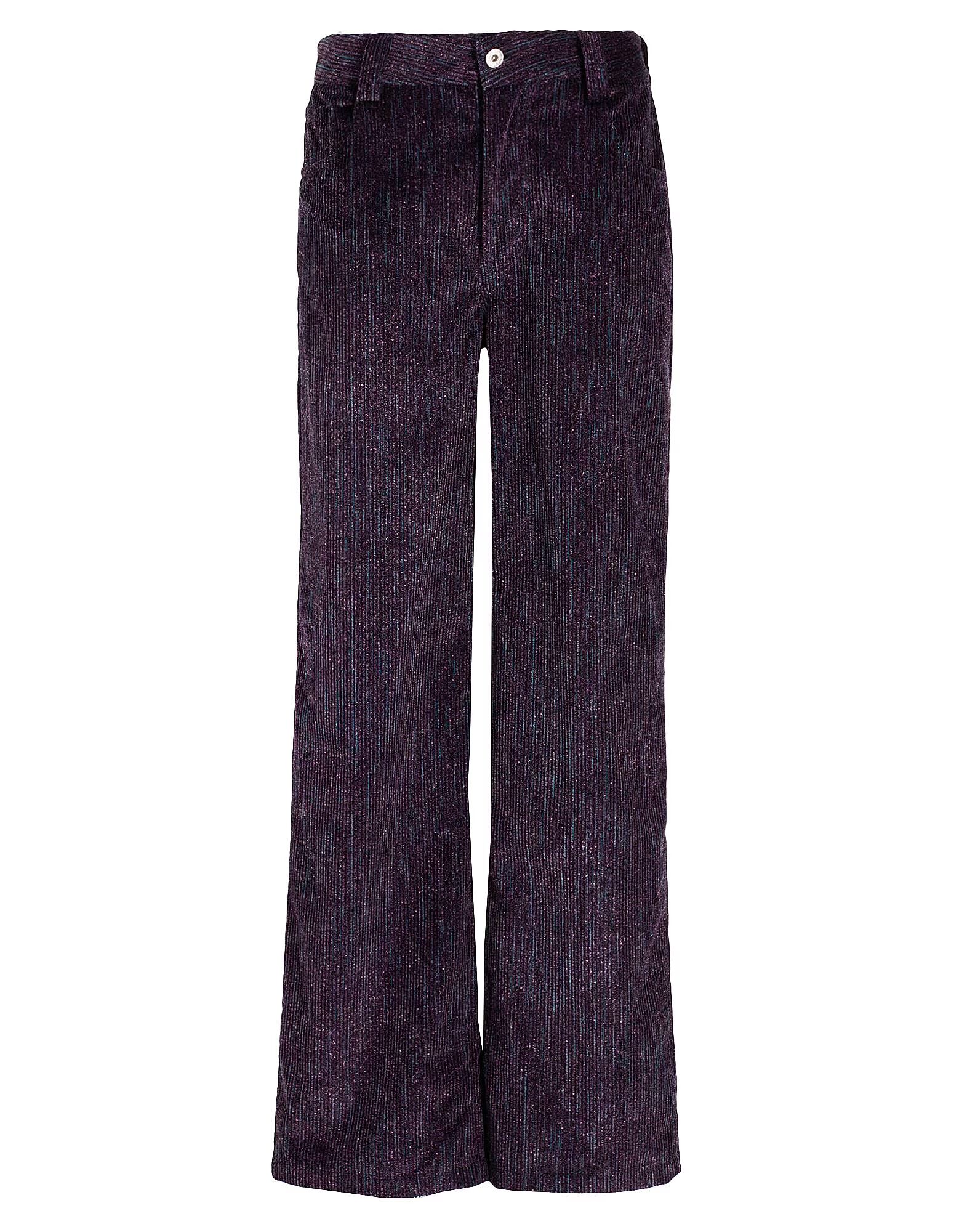 

Брюки Velvet Wide Leg Pants 8 By Yoox, темно-фиолетовый