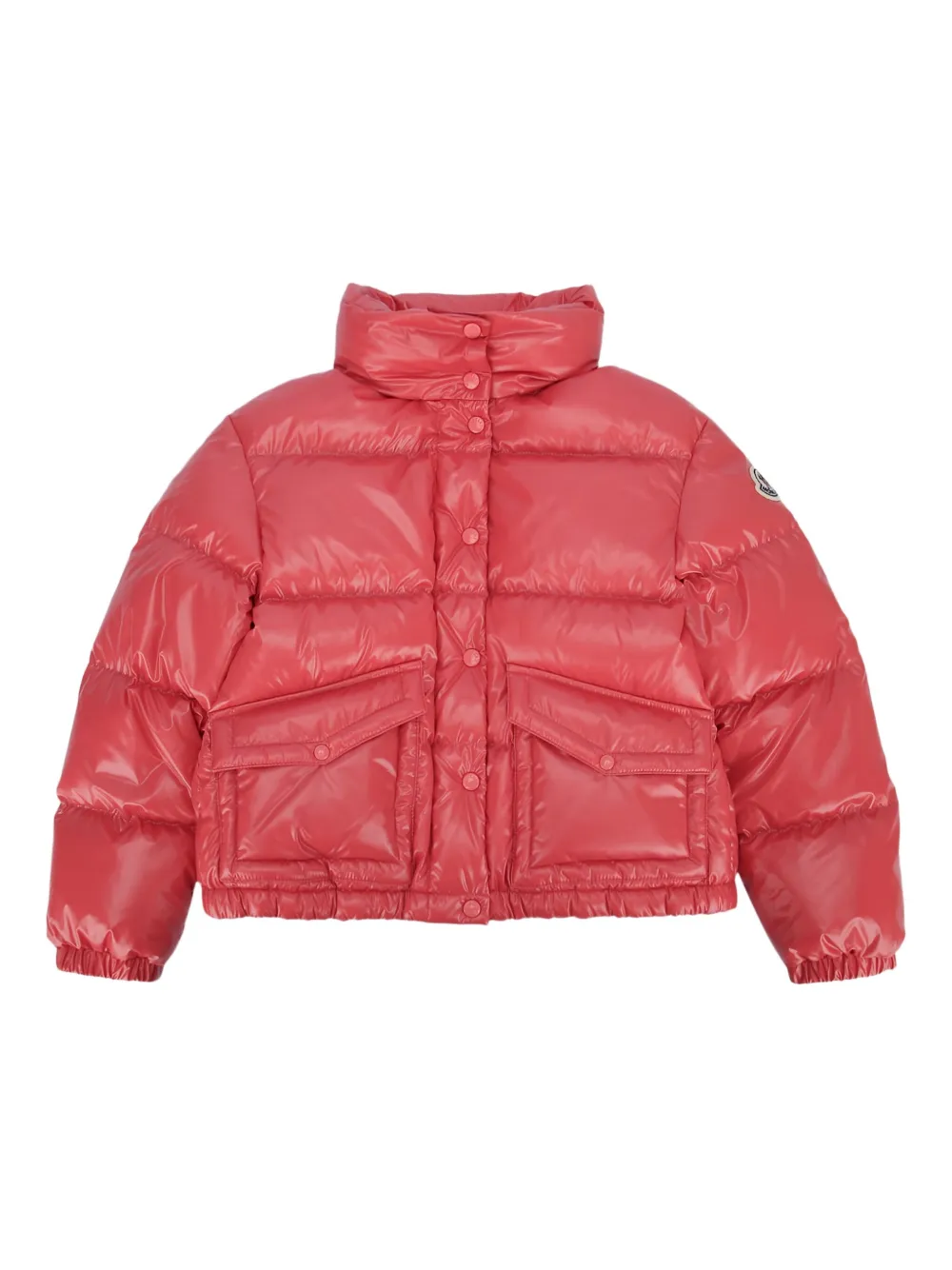 

Стеганая пуховая куртка Moncler Enfant, красный