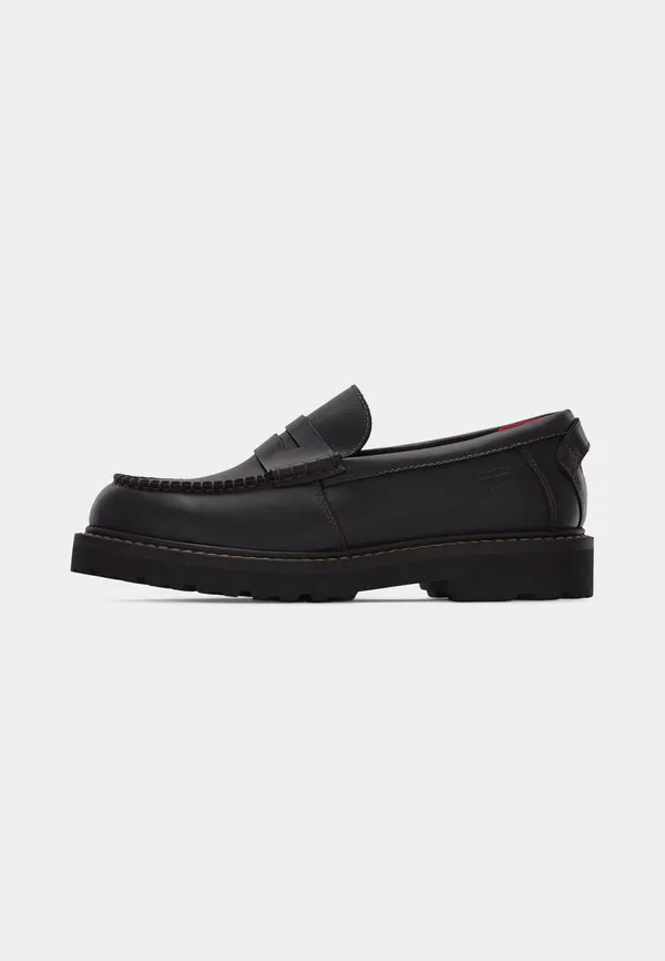 Архивные кожаные лоферы с шипами и слипоны Tommy Jeans, Black — фото 2
