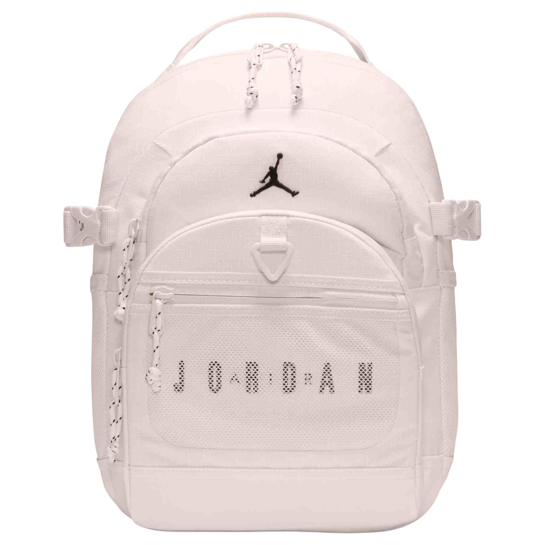 

Jordan Полиэстеровый рюкзак унисекс черный/светлый бежевый, Light Ivory White