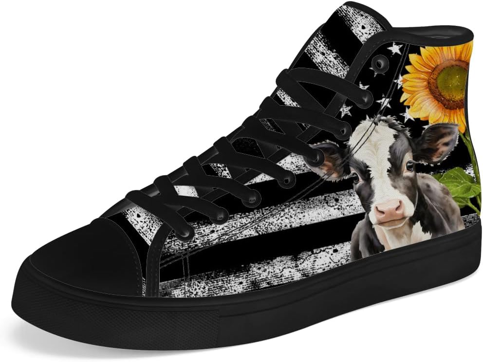 

Мужские и женские высокие кеды Chebing из холщовой ткани, высокие кроссовки на шнуровке, повседневная обувь, черный