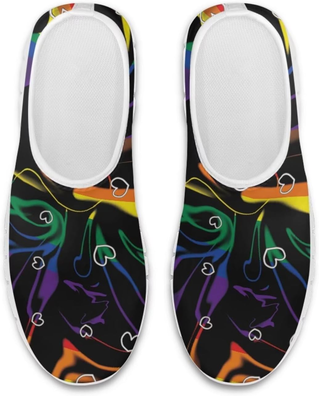 

Ocxbuir Мужские слипоны для ходьбы, повседневные легкие кроссовки, эластичные, противоскользящие, для тренировок и фитнеса, размер 5-14, белая подошва