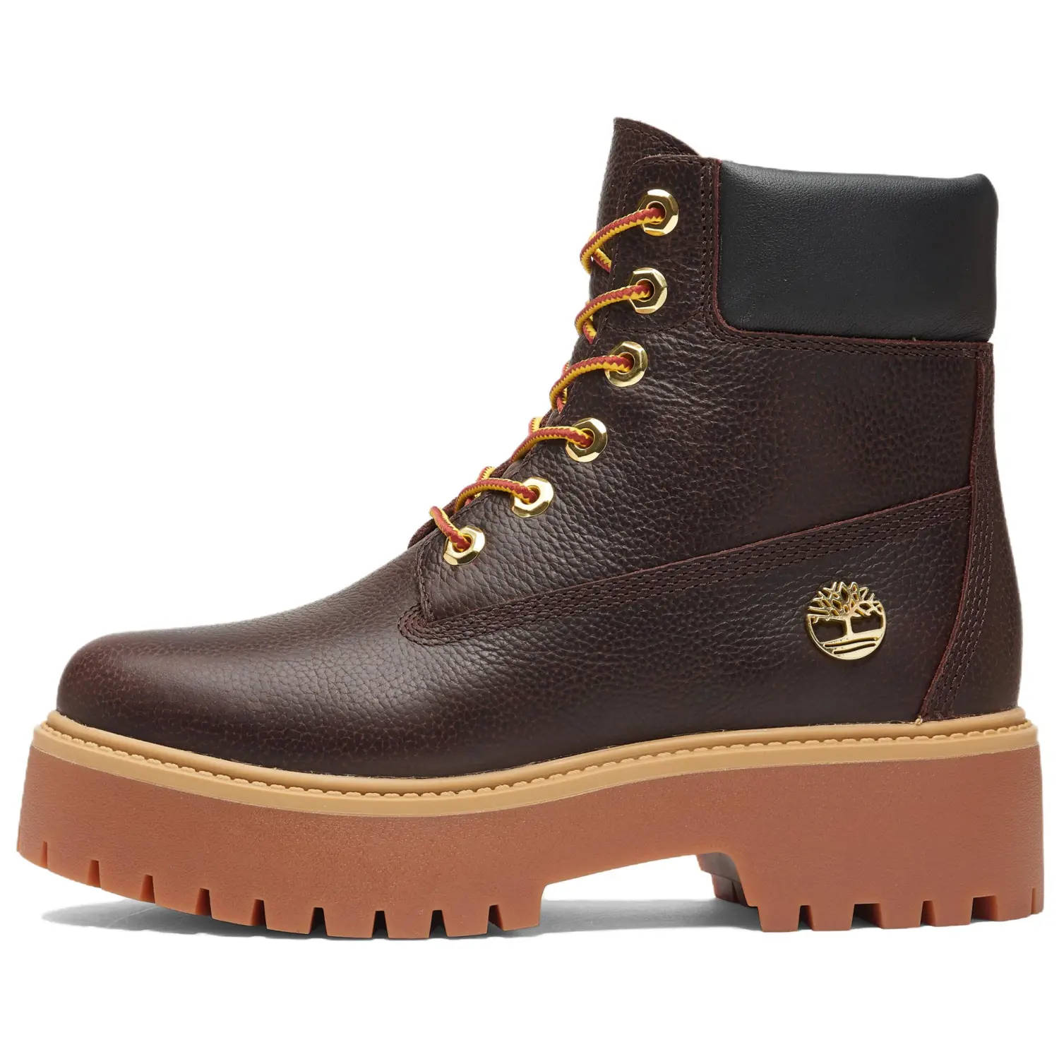 Ботинки кожаные Timberland женские, коричневый