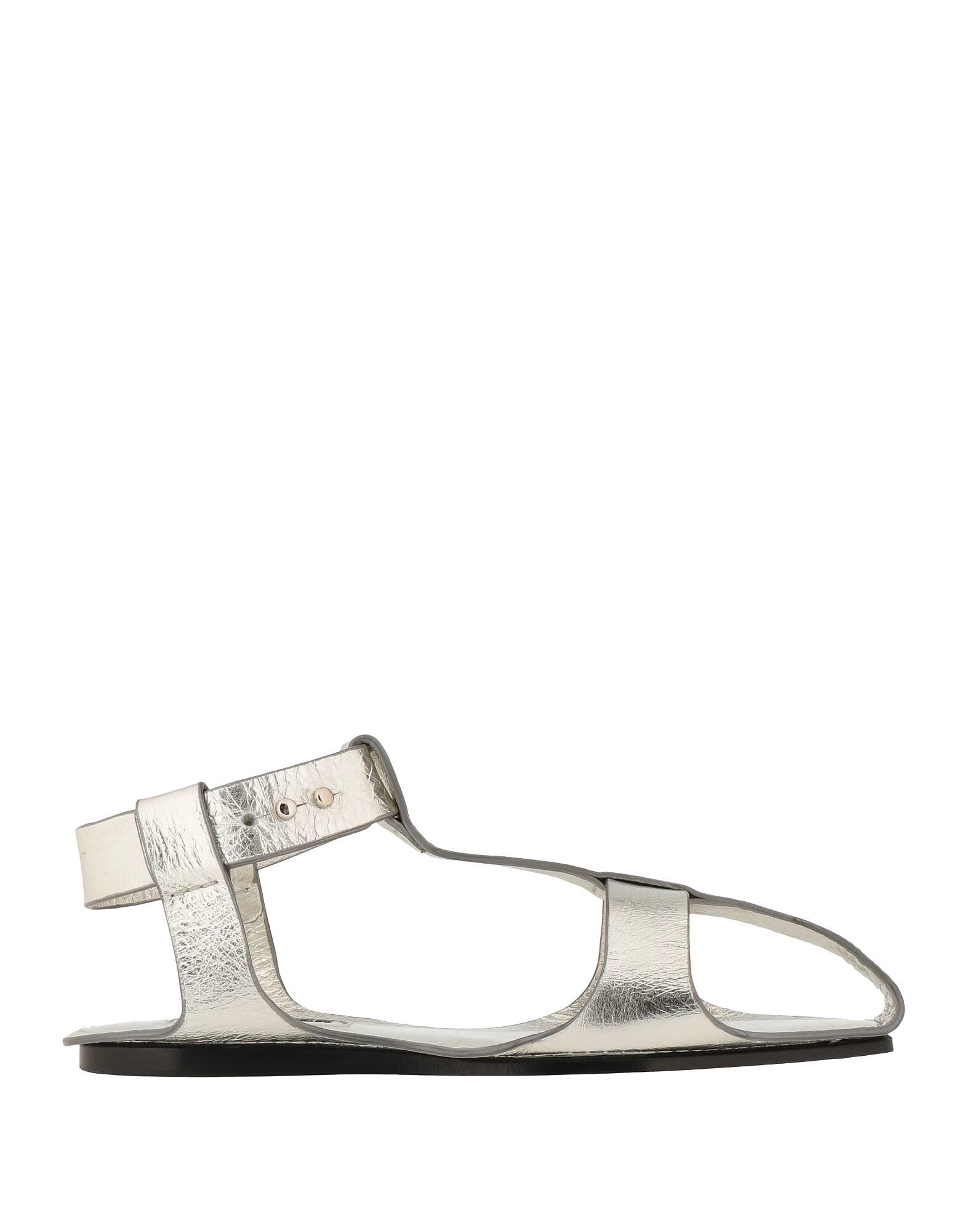 Сандалии Jil Sander, серебряный