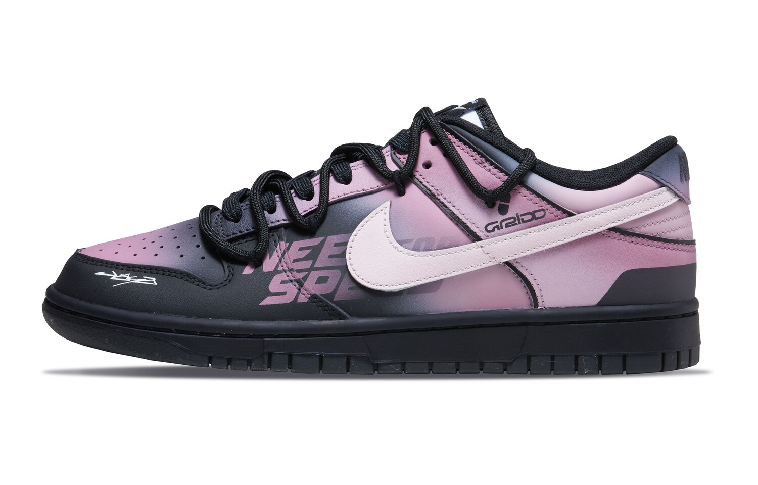 

Кроссовки Nike Dunk Skateboard Shoes Women's Low-Top Pink, черный