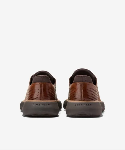 Мужские кожаные оксфорды Grand Phase Laser COLE HAAN коричневые — фото 4