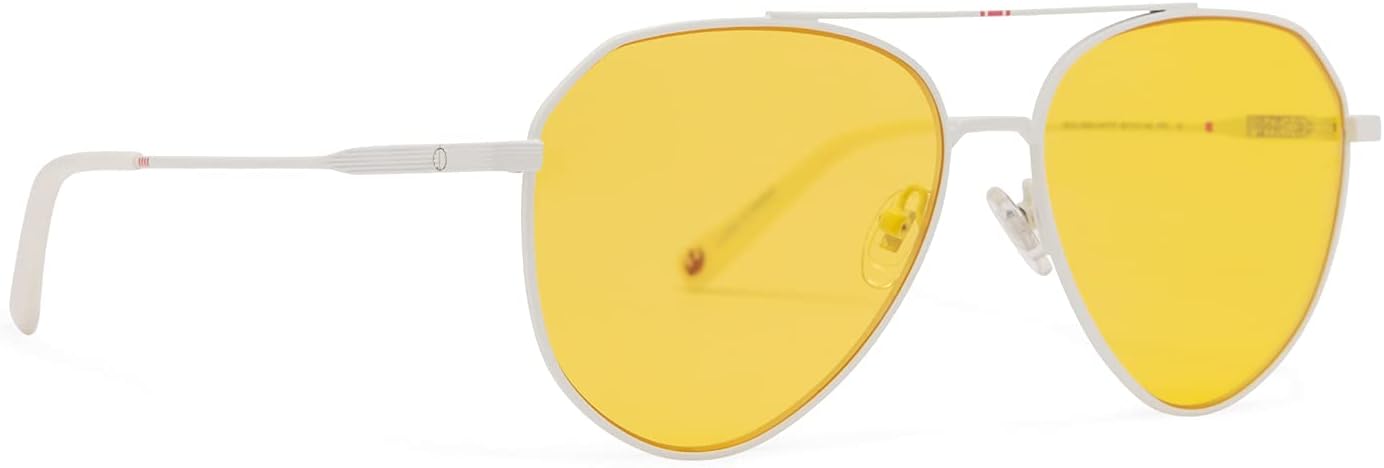 

DIFF | Дизайнерские солнцезащитные очки-авиаторы Люка Скайуокера в стиле истребителя X-Wing из «Звездных войн», поляризованные UV400, цвет Alliance White + Starfighter Yellow, Alliance White