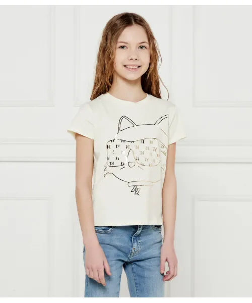 

Футболка Regular fit Karl Lagerfeld Kids, белый