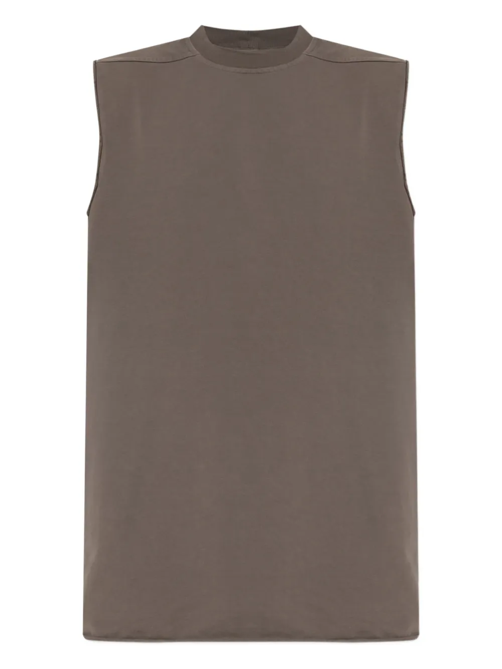 

Топ с необработанными краями Rick Owens, коричневый