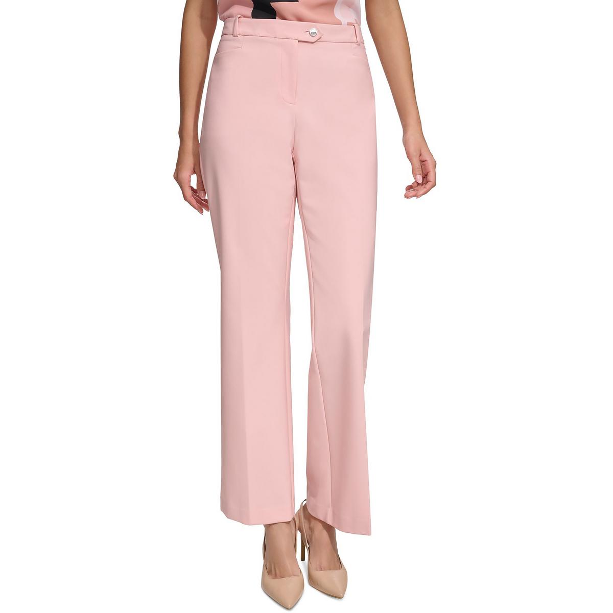 

Женские прямые брюки Stretch Straight Leg Calvin Klein, цвет silver pink