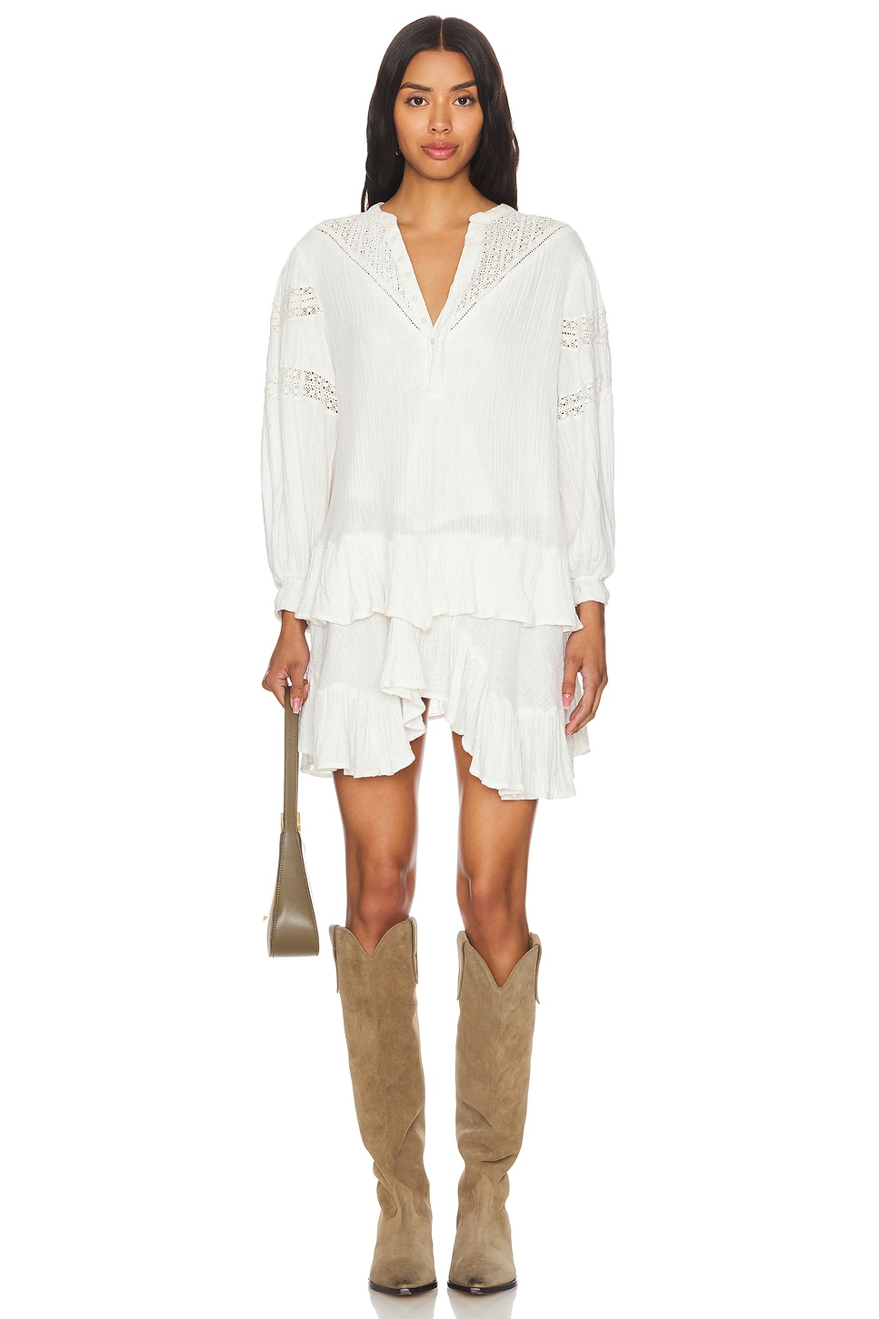 

Мини-Платье сачи Free People, белый