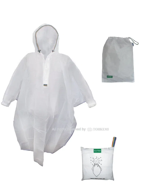 Детский дождевик-пончо «ECO teru-teru-bozu» от TOHKEMI