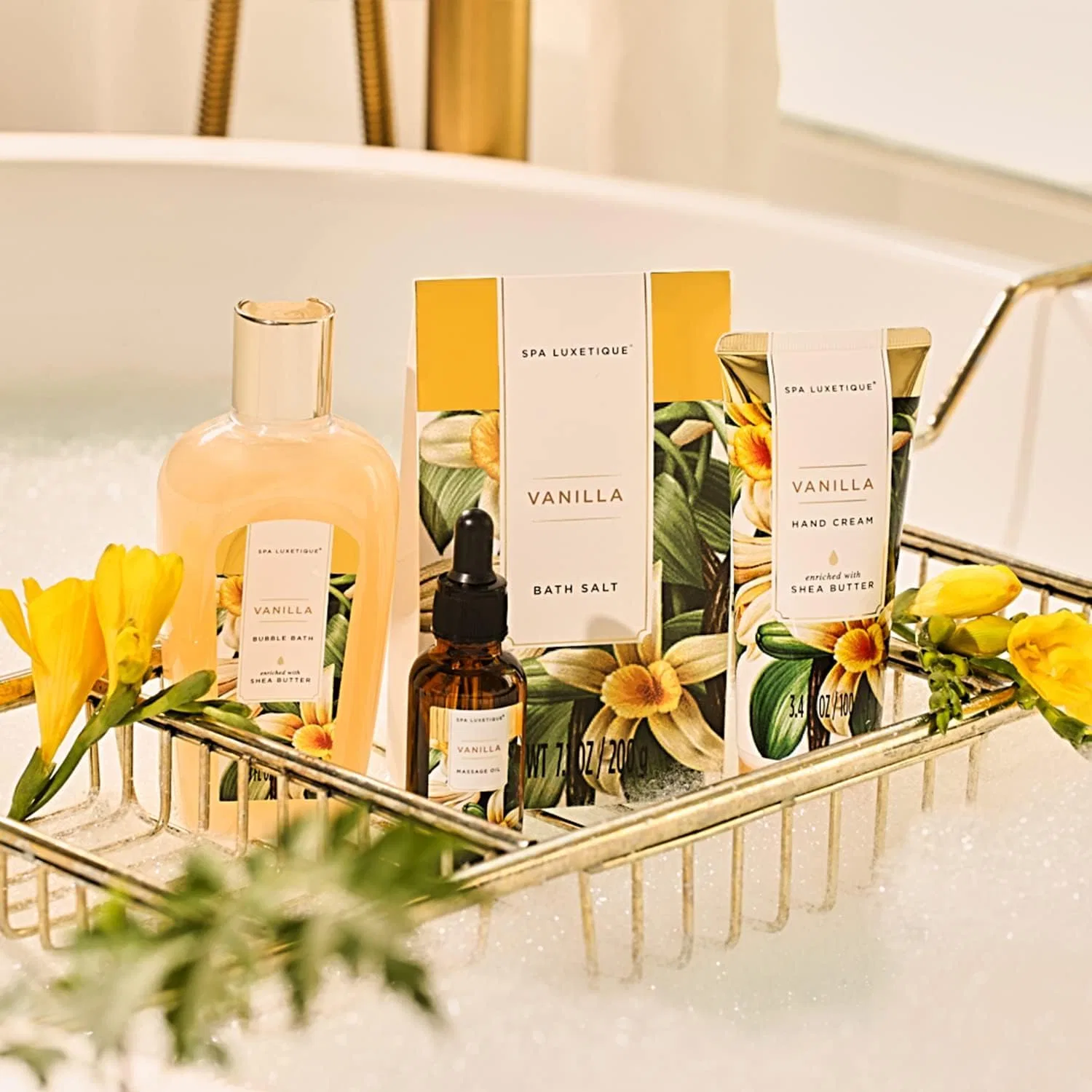 Подарочный набор для ванны SPA LUXETIQUE с ароматом ванили, 12 предметов Spa Luxetique — фото 2