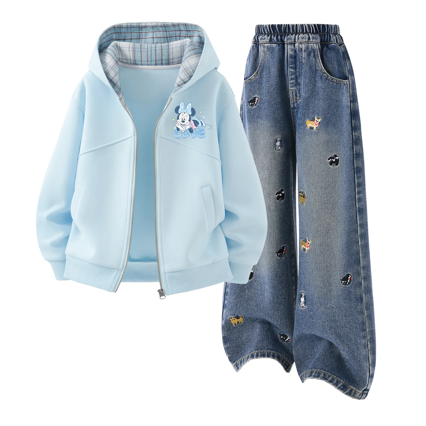 Детский спортивный комплект Casual Disney, Di Sweetie K Pudding Blue+Solid Color Denim Blue