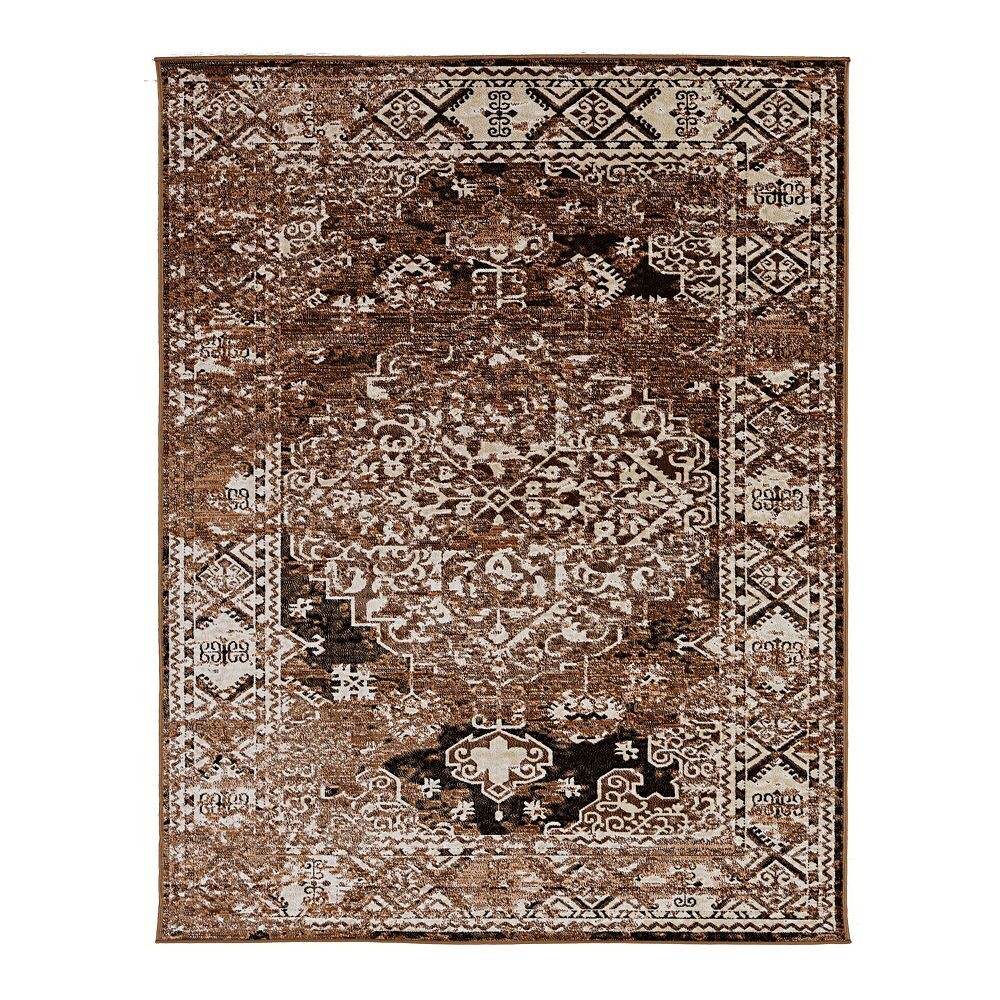 

Льняной винтажный ковер Nain Linon, цвет Brown Beige