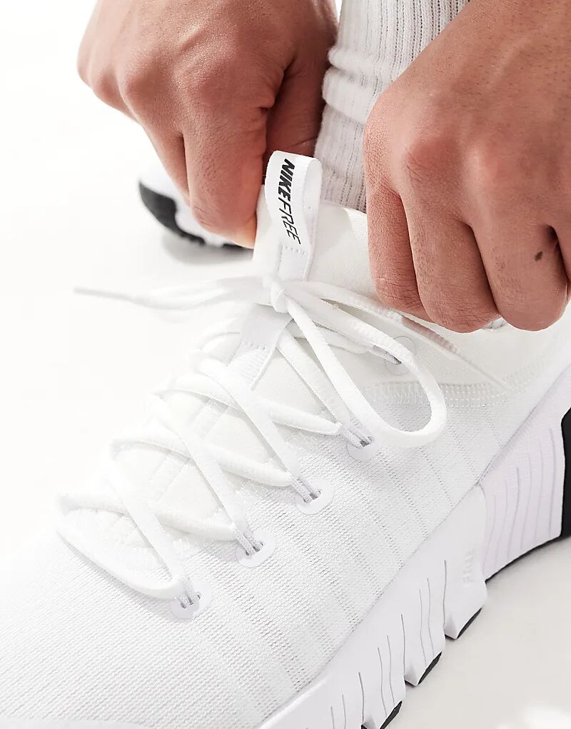 Кроссовки Metcon 6 белого и черного цвета Nike Training — фото 4