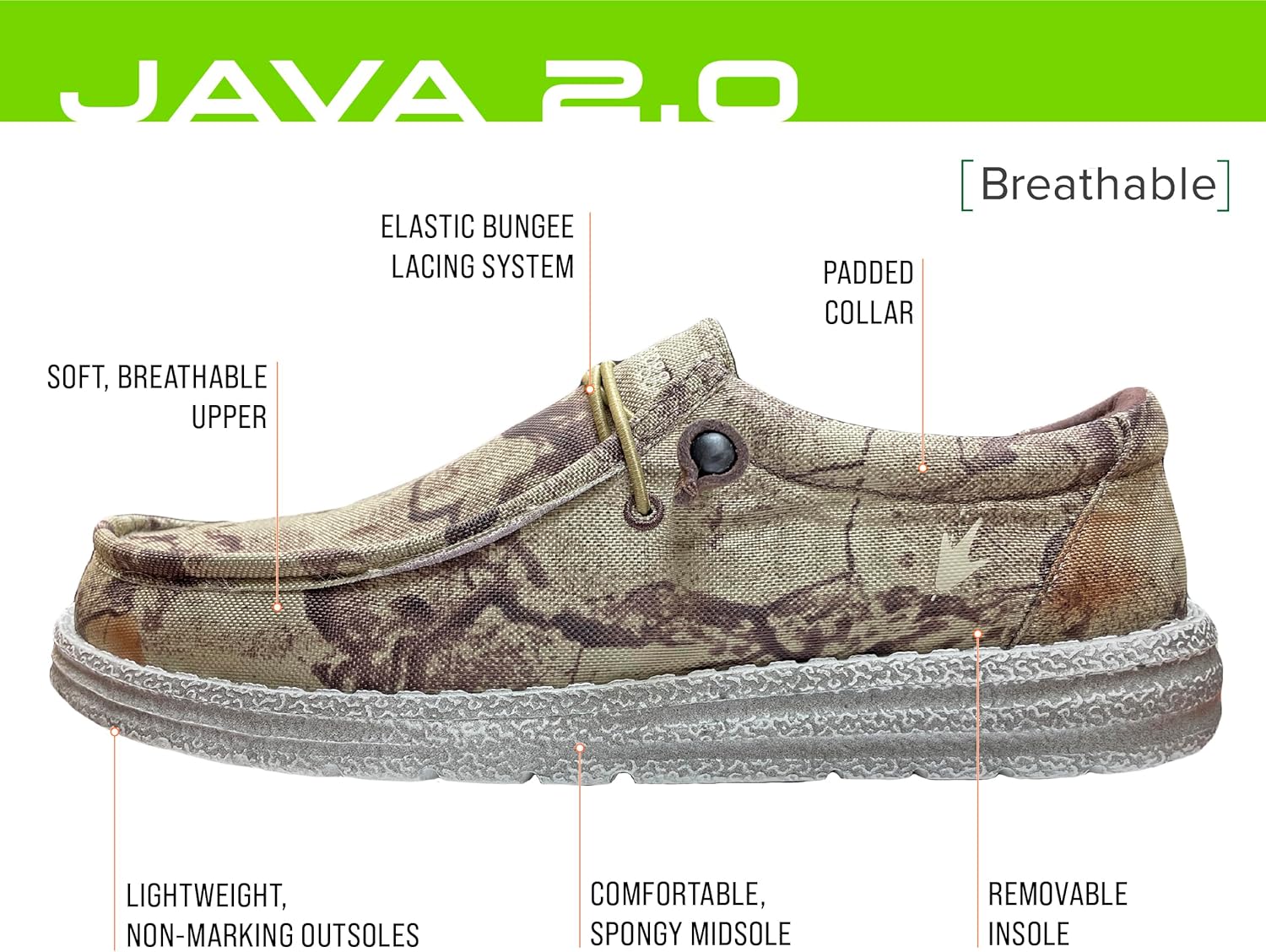 Мужские кроссовки FROGG TOGGS Java 2.0 на шнуровке, не водонепроницаемые, Non Waterproof Natural Gear 8 — фото 3