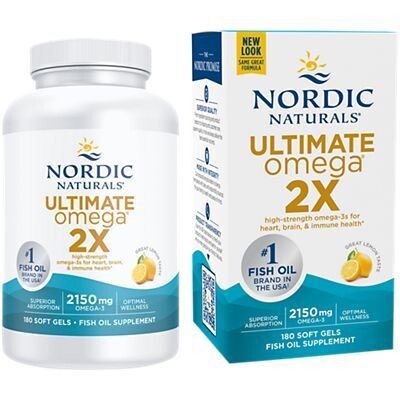 

Nordic Naturals Ultimate Omega 2X Лимон 180 софтгелей