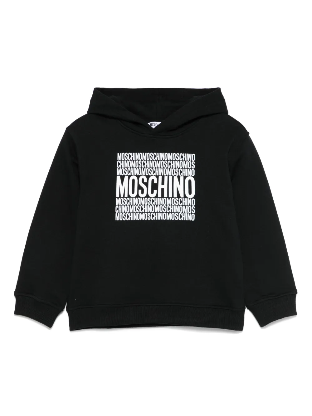

Худи с логотипом Moschino Kids, черный