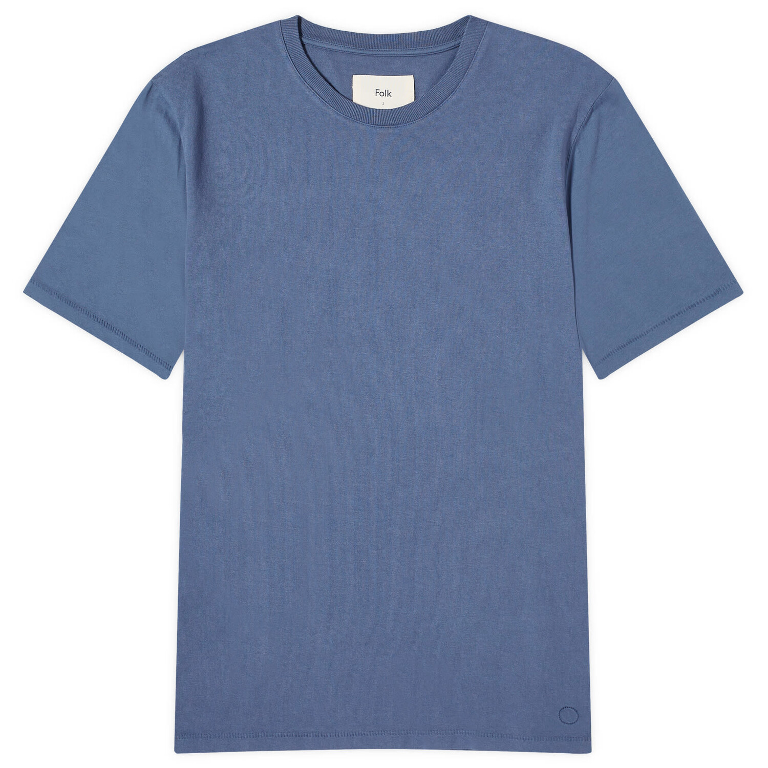 

Футболка Folk Contrast Sleeve T-Shirt, цвет Soft Blue