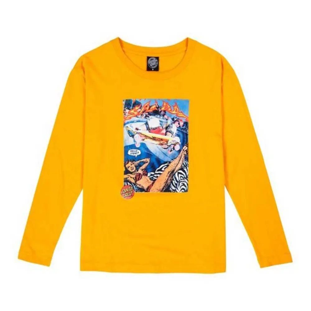 

Футболка с длинным рукавом Santa Cruz Hello steve, желтый